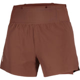 Salomon Sense Aero 2-en-1 short de trail 5 po pour femme - Burnt Umber
