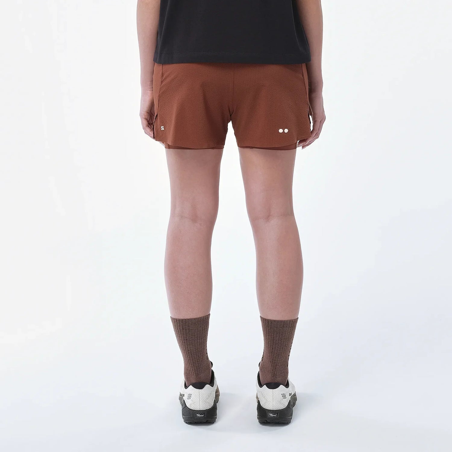 Salomon Sense Aero 2-en-1 short de trail 5 po pour femme - Burnt Umber