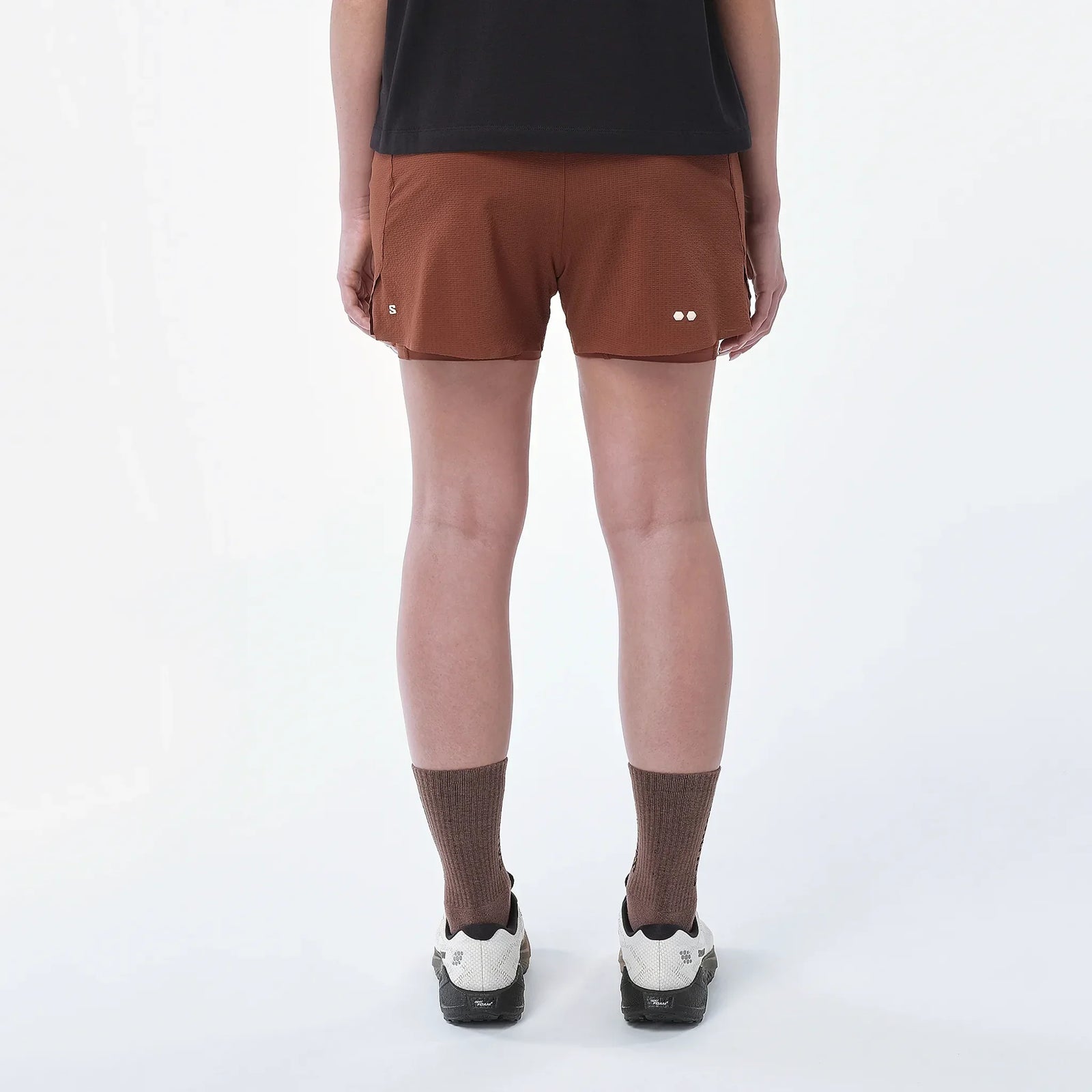 Salomon Sense Aero 2-en-1 short de trail 5 po pour femme - Burnt Umber