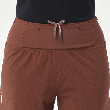 Salomon Sense Aero 2-en-1 short de trail 5 po pour femme - Burnt Umber