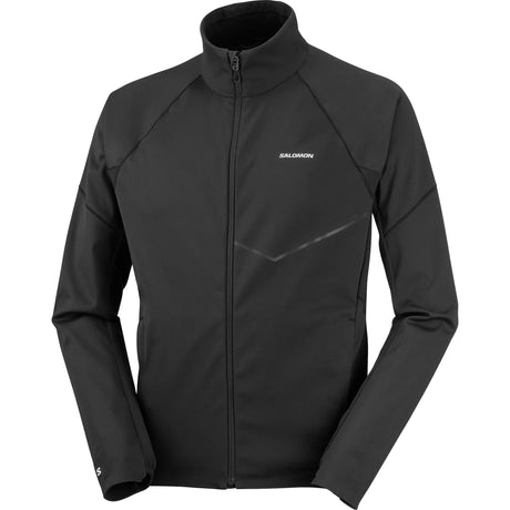 Salomon Sense Aero Softshell veste de course pour homme - Deep Black - vue de face