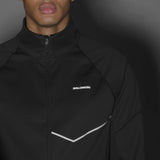Salomon Sense Aero Softshell veste de course pour homme - Deep Black - porté