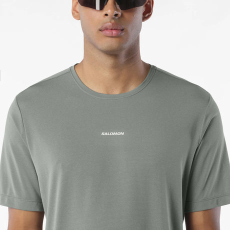 Salomon SHAKEout Core T-shirt de course et entrainement pour homme - Castor Gray