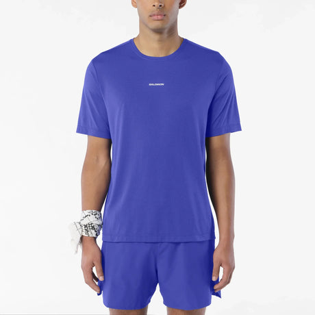 Salomon SHAKEout Core T-shirt de course et entrainement pour homme - Clematis Blue