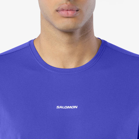 Salomon SHAKEout Core T-shirt de course et entrainement pour homme - Clematis Blue