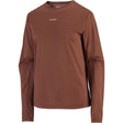 Salomon SHAKEout Core t-shirt de course à manches longues pour femme - Burnt Umber
