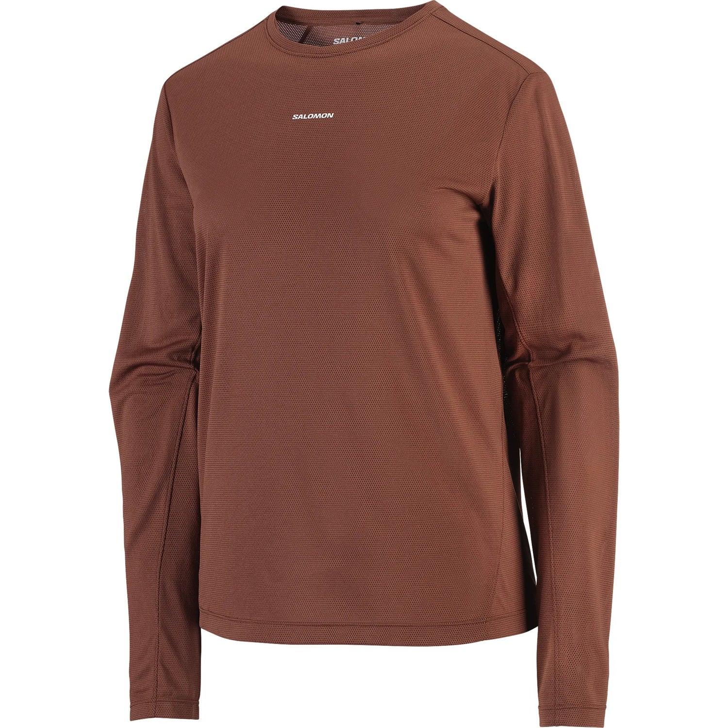 Salomon SHAKEout Core t-shirt de course à manches longues pour femme - Burnt Umber
