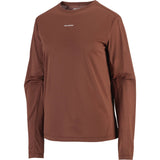 Salomon SHAKEout Core t-shirt de course à manches longues pour femme - Burnt Umber