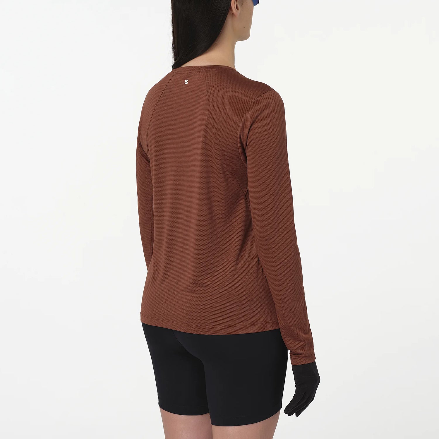 Salomon SHAKEout Core t-shirt de course à manches longues pour femme - Burnt Umber