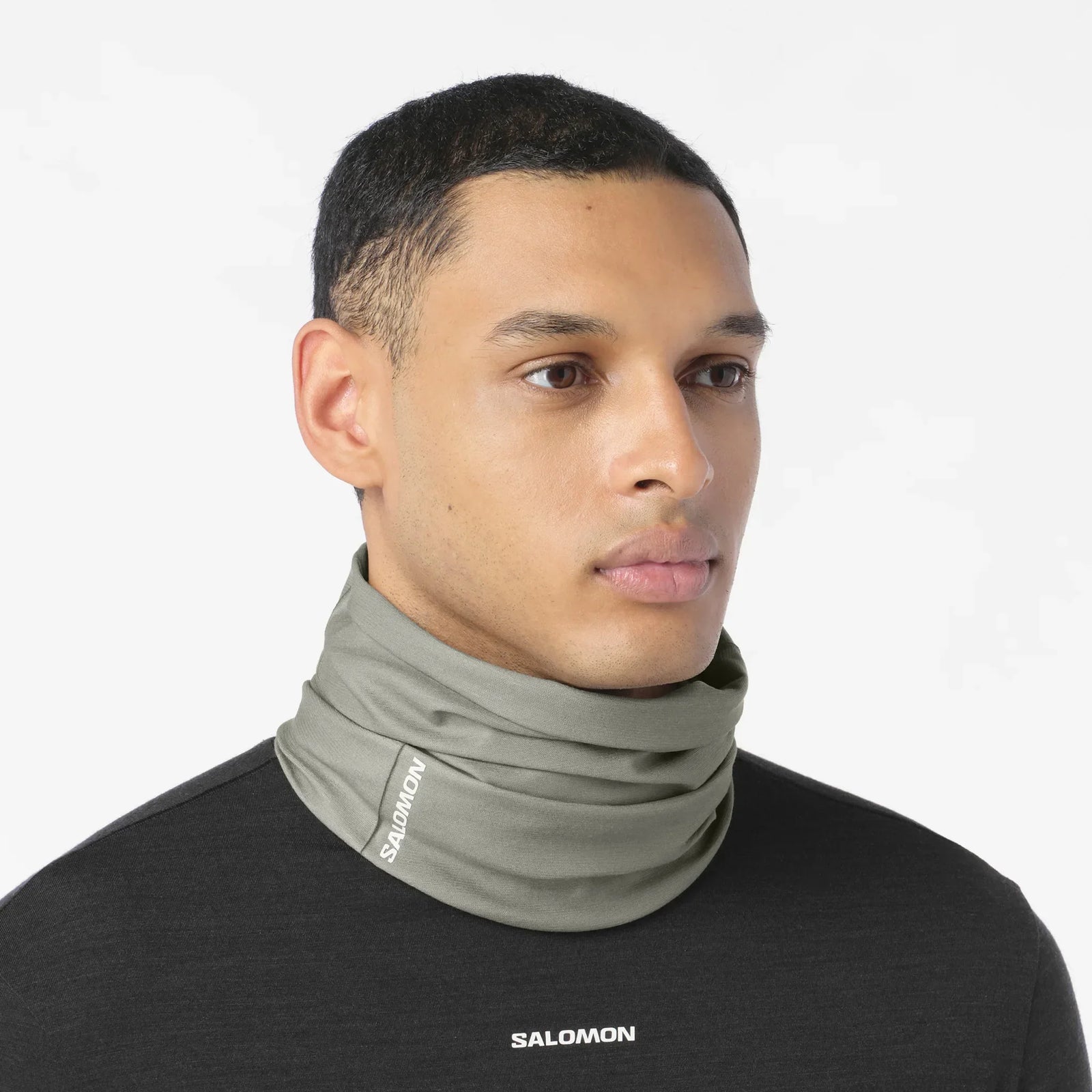 Salomon cache-cou de course unisexe - Castor Gray