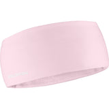 Salomon Run Tech unisex winter running headband - Icy Pink - front view