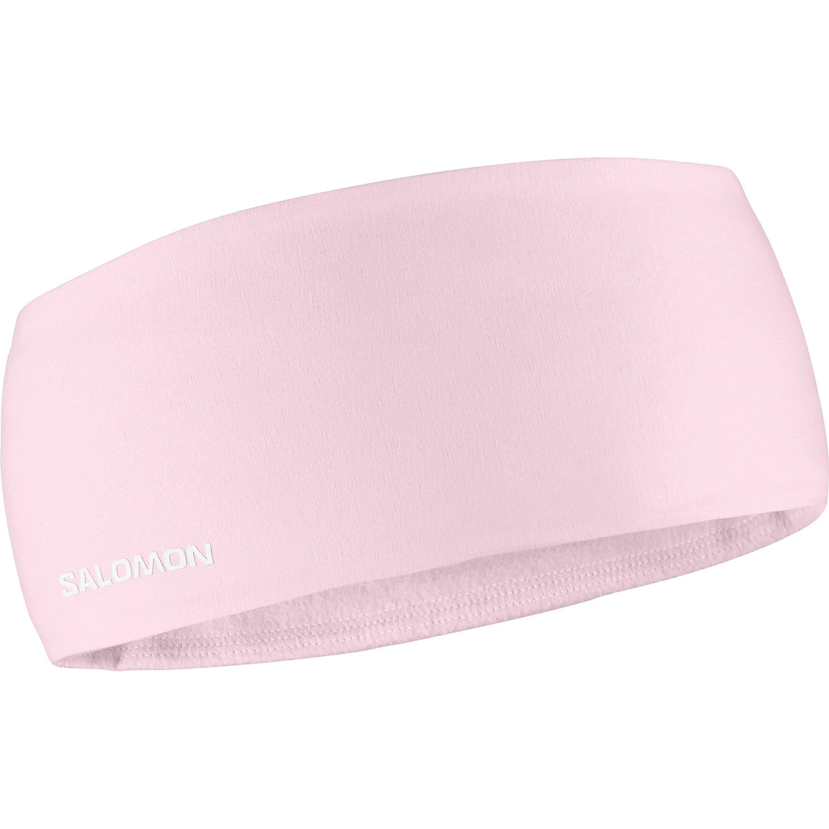 Salomon Run Tech unisex winter running headband - Icy Pink - front view