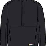 Salomon Thernova chandail polaire demi-zip pour femme – Deep Black (vue technique)