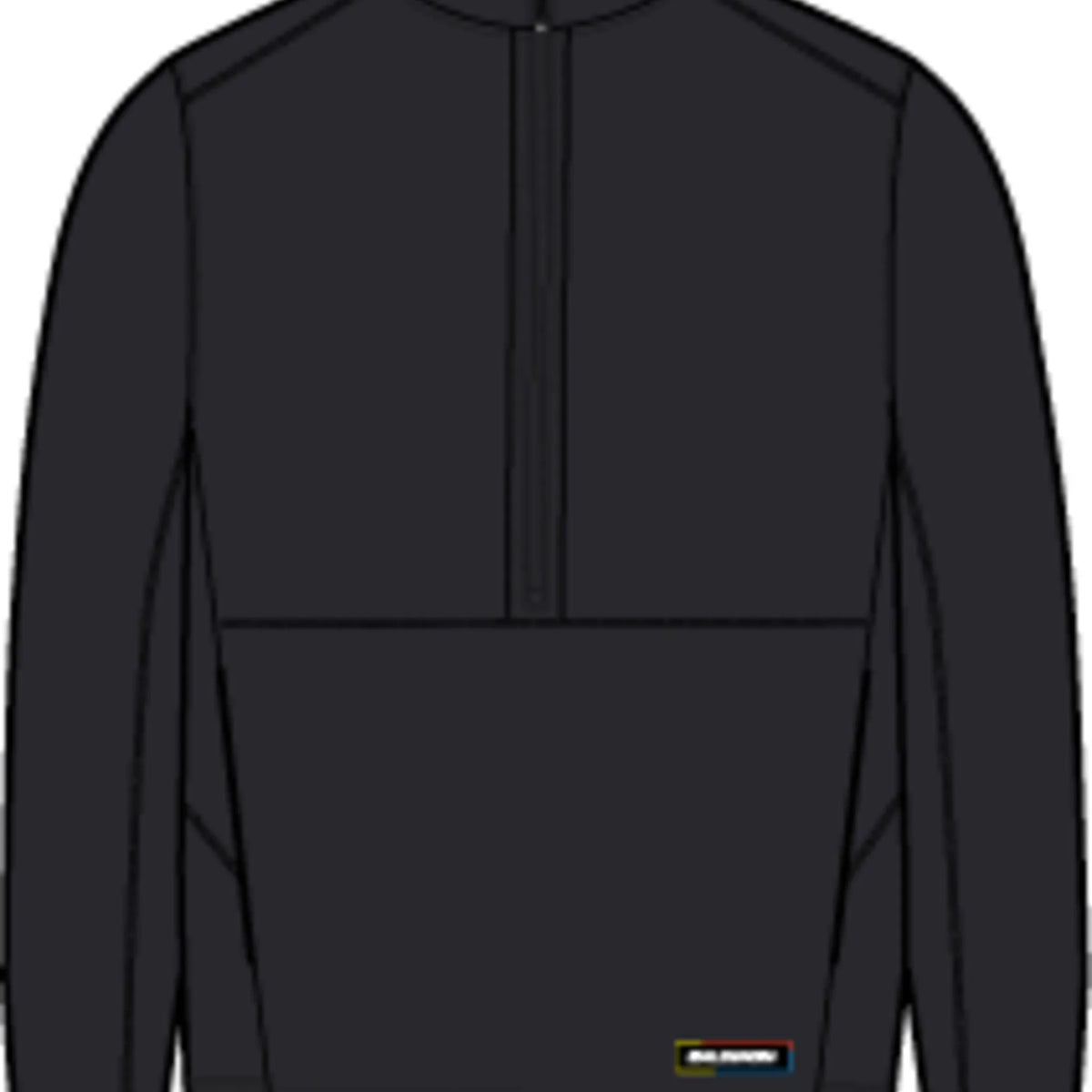 Salomon Thernova chandail polaire demi-zip pour femme – Deep Black (vue technique)