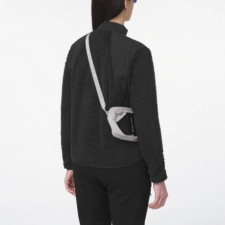Salomon Thernova chandail polaire demi-zip pour femme – Deep Black (porté 2)