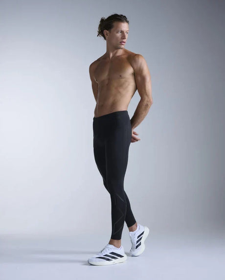 2XU leggings de compression sport de course à pied homme - Noir / Noir