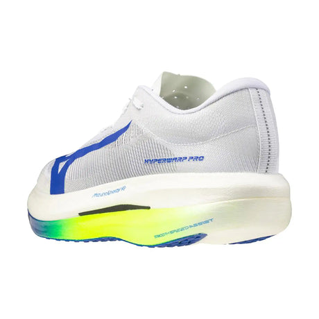 Mizuno Hyperwarp Pro chaussures de course à pied unisexes - White / Lightning Yellow