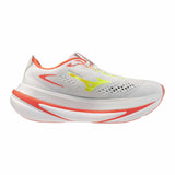 Mizuno Sky Prime chaussure de course à pied pour femme, coloris White / Lime Pulp — vue 4