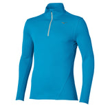 Mizuno Thermal Charge chandail demi-zip à manches longues de course à pied pour homme, coloris Bleu Jewel — image principale