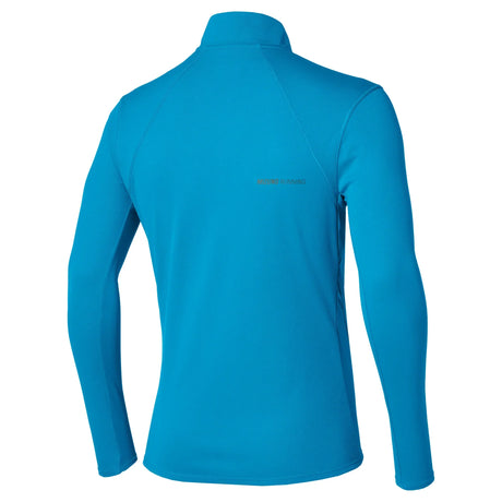 Mizuno Thermal Charge chandail demi-zip à manches longues de course à pied pour homme, coloris Bleu Jewel — vue 2