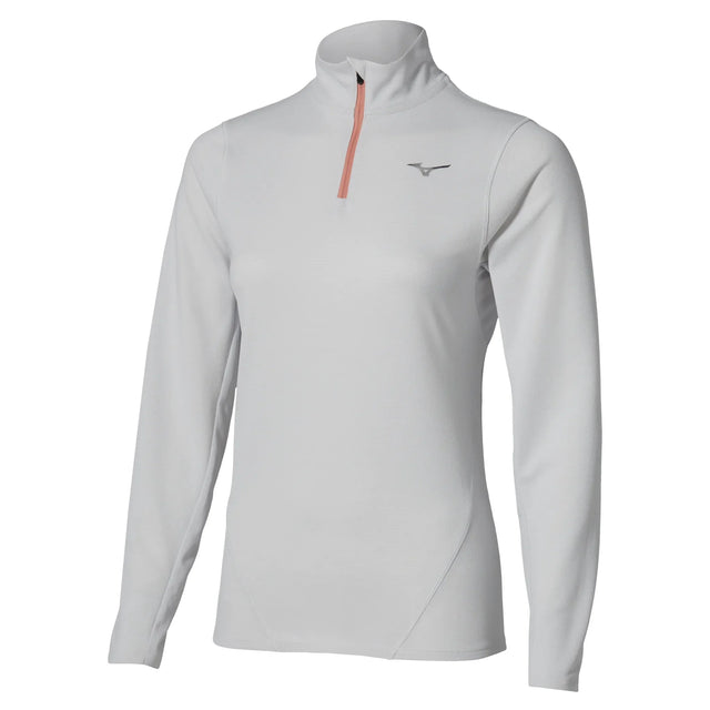 Mizuno Thermal Charge chandail demi-zip à manches longues de course à pied pour femme, coloris Cloudscape — image principale