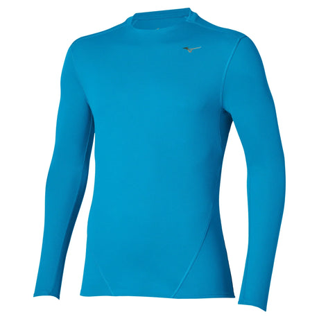 Mizuno Thermal Charge chandail à manches longues de course à pied pour homme, coloris Bleu Jewel — image principale