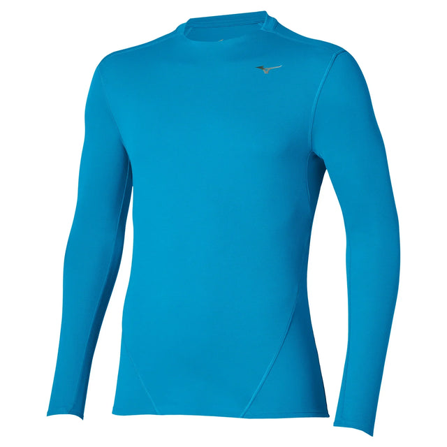 Mizuno Thermal Charge chandail à manches longues de course à pied pour homme, coloris Bleu Jewel — image principale