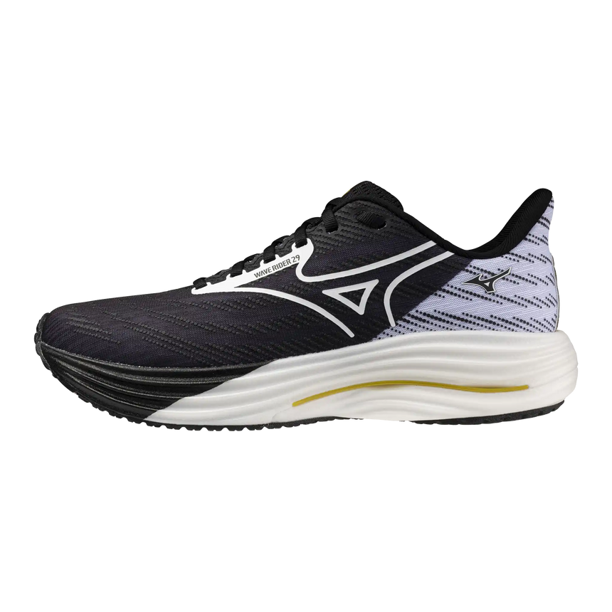 Mizuno Wave Rider 29 Origami chaussures de course à pied unisexes- Noir / Blanc