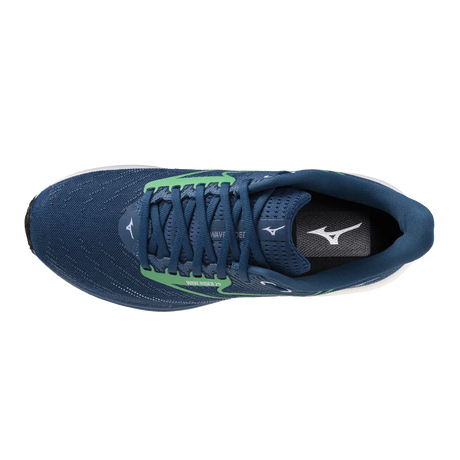 Mizuno Wave Rider 29 chaussures de course homme- Sailor Blue / Goblin Green