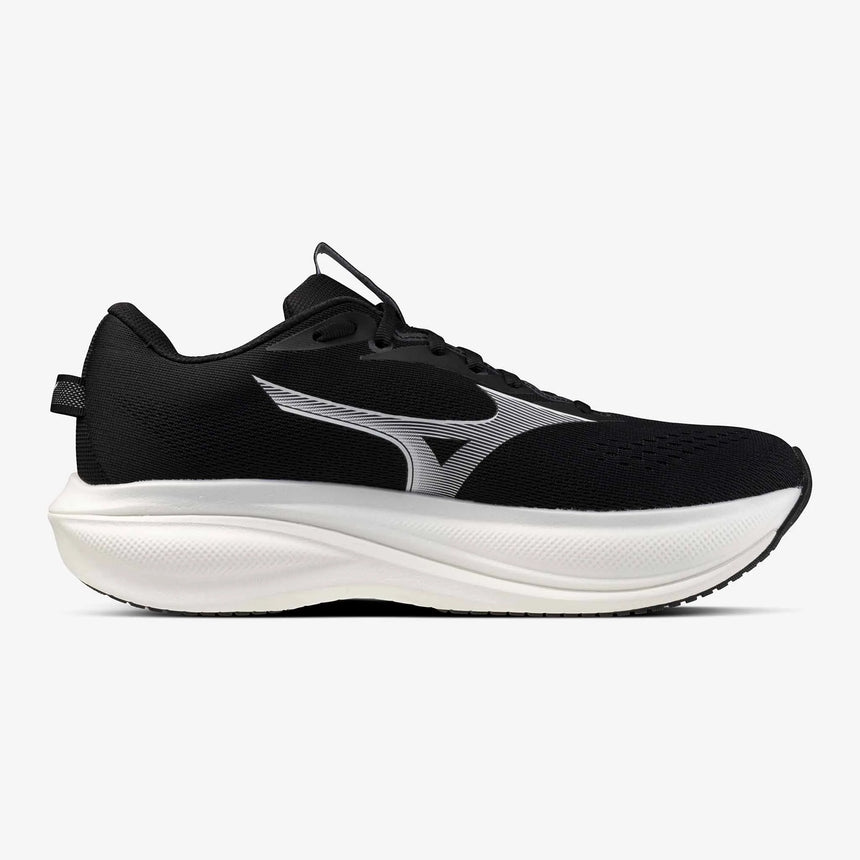 Mizuno Wave Rider 30 Men's Running Shoes - Black / White