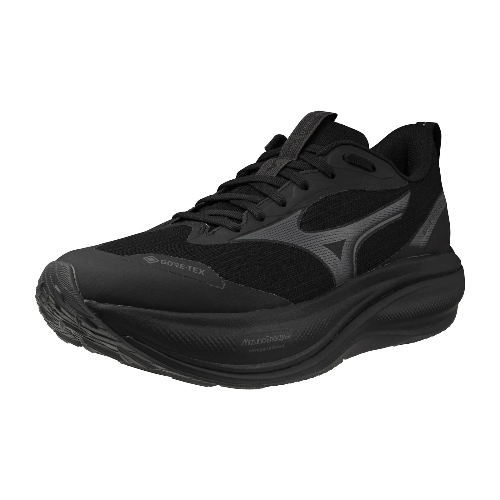 Mizuno Wave Rider GTX 4 chaussure de course à pied imperméable pour homme, coloris Black / Black Sand — vue 7