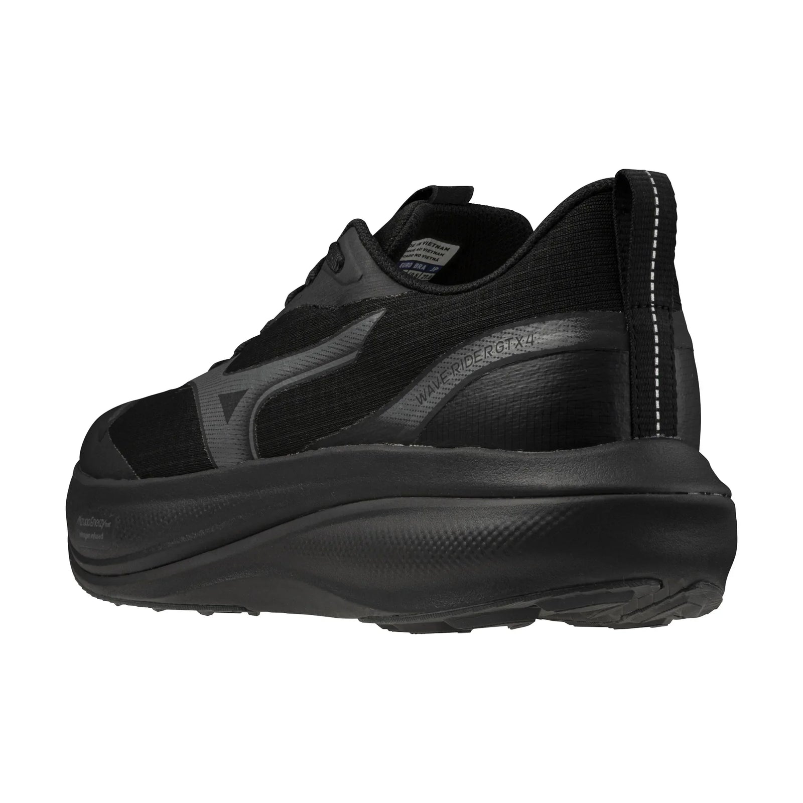 Mizuno Wave Rider GTX 4 chaussure de course à pied imperméable pour homme, coloris Black / Black Sand — vue 8