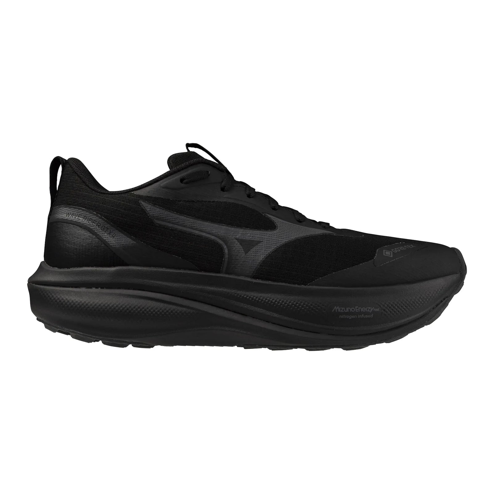 Mizuno Wave Rider GTX 4 chaussure de course à pied imperméable pour homme, coloris Black / Black Sand — vue 12