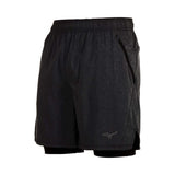Mizuno Mizuno Alpha Eco 7 pouces 2-en-1 short de course à pied homme