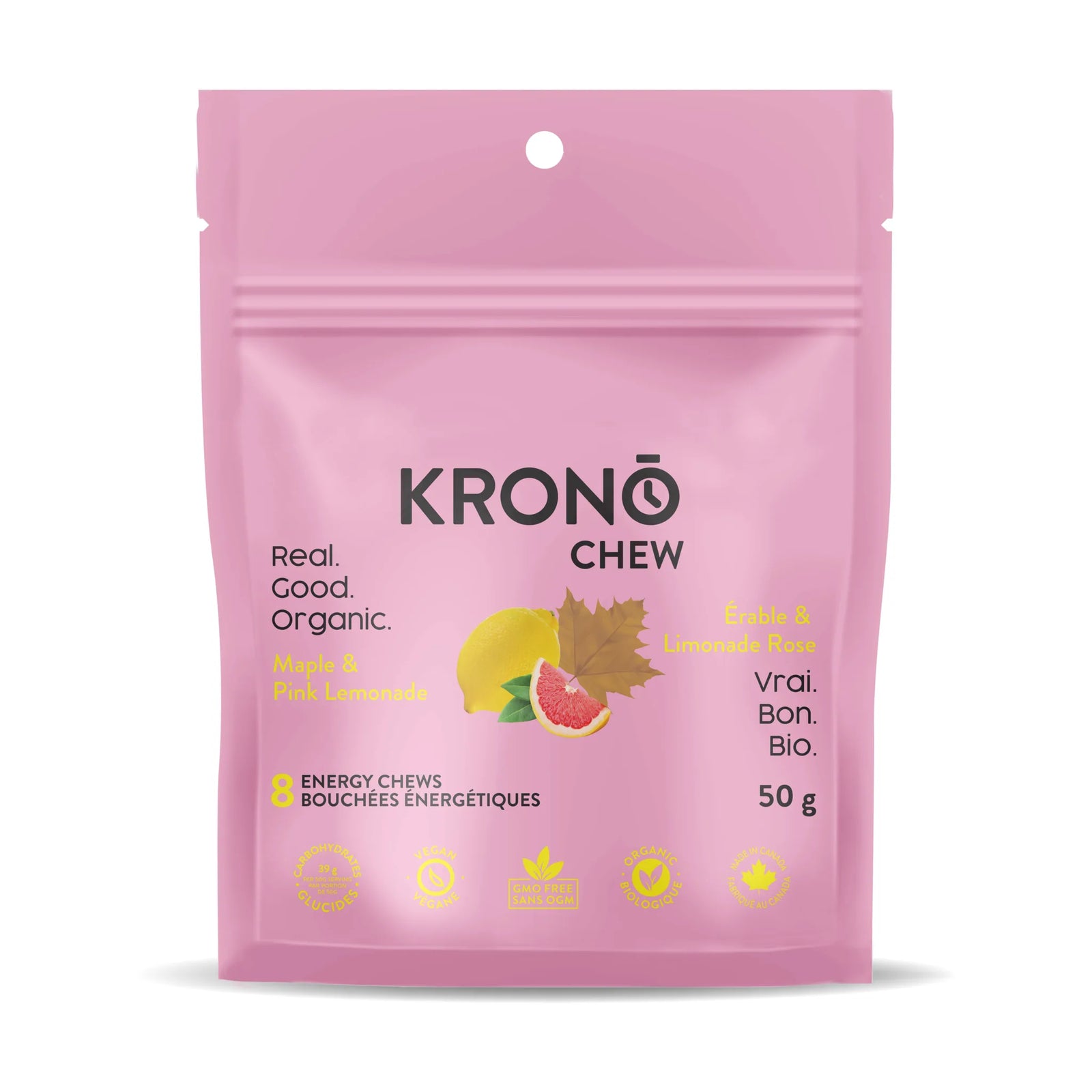Krono Nutrition Energy Chews Maple & Pink Lemonade