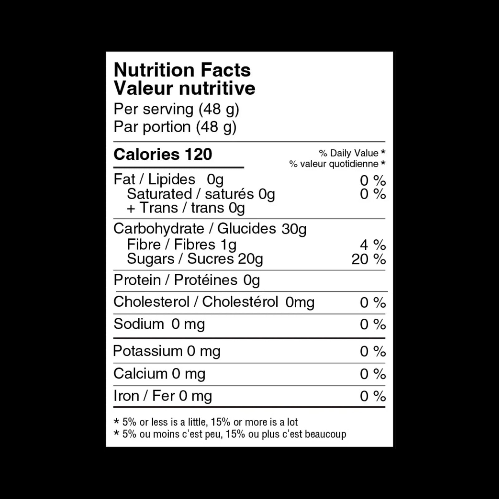Näak Boost Energy Peach Tea Gel nutrition facts
