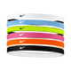 Nike Flex Classic Headbands bandeaux pour cheveux (pqt de 6) - Volt / Vivid Pink / White