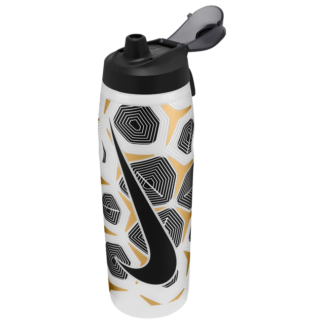 Nike Refuel Locking Lid Graphic 32oz  - Clear / Black / Flt Gold / Flt Silver / Black
