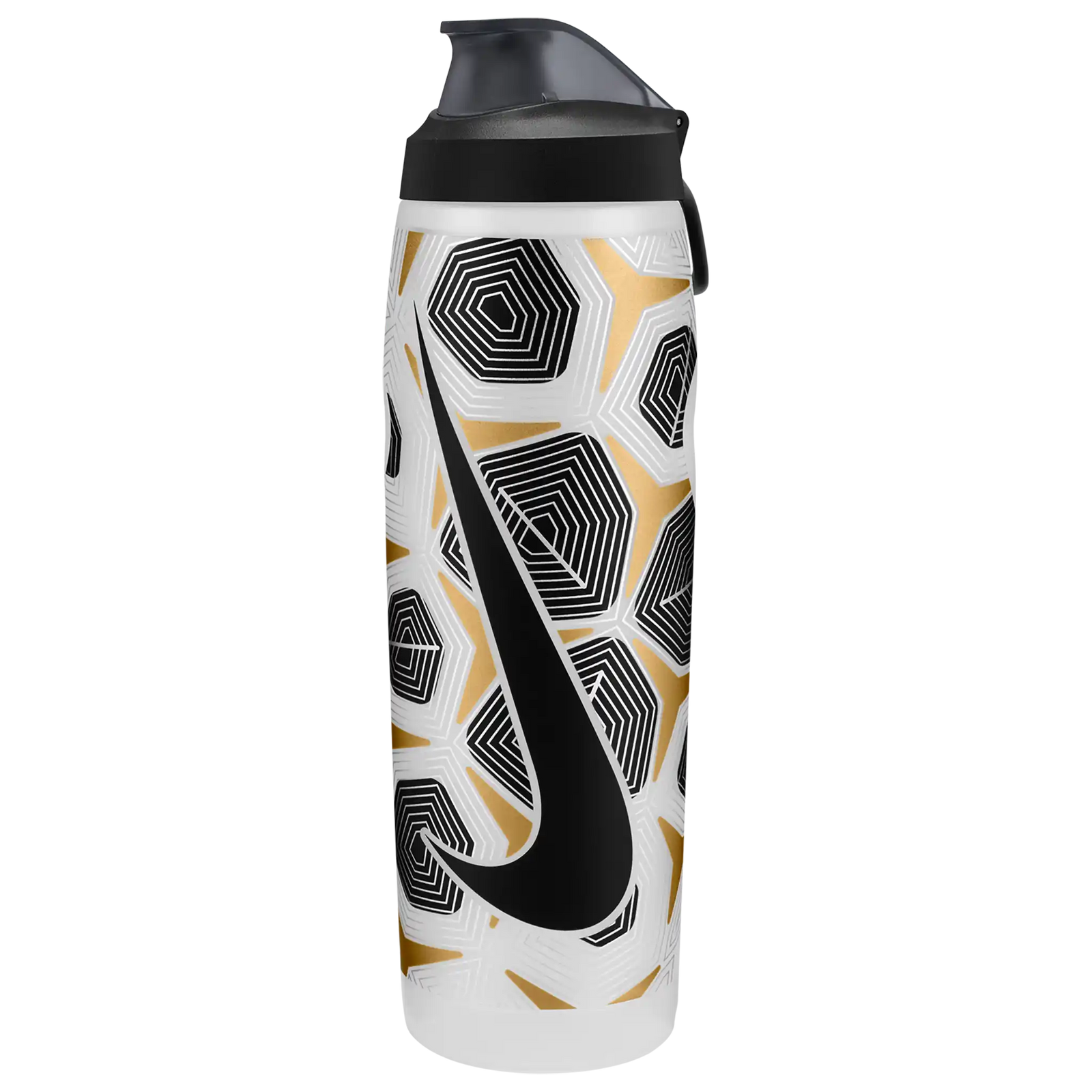 Nike Refuel Locking Lid Graphic 32oz  - Clear / Black / Flt Gold / Flt Silver / Black