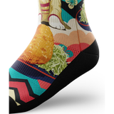 Outway Barkatsu Crew unisex running socks - Black / Blue
