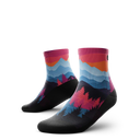 Outway Emberwood Quarter Chaussette de course à pied unisexe - Noir / Bleu