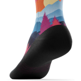 Outway Emberwood Quarter unisex running socks - Black / Blue