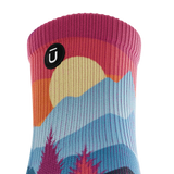 Outway Emberwood Quarter unisex running socks - Black / Blue