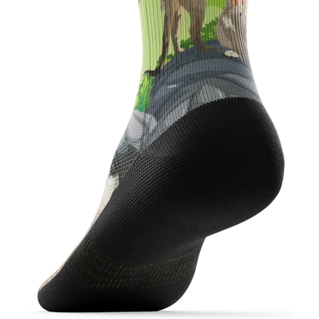 Outway Espresso Expedition Crew Chaussette de course à pied unisexe - vert / noir