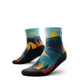 Outway Everflow Quarter unisex running socks - Black / Blue