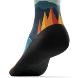 Outway Everflow Quarter unisex running socks - Black / Blue