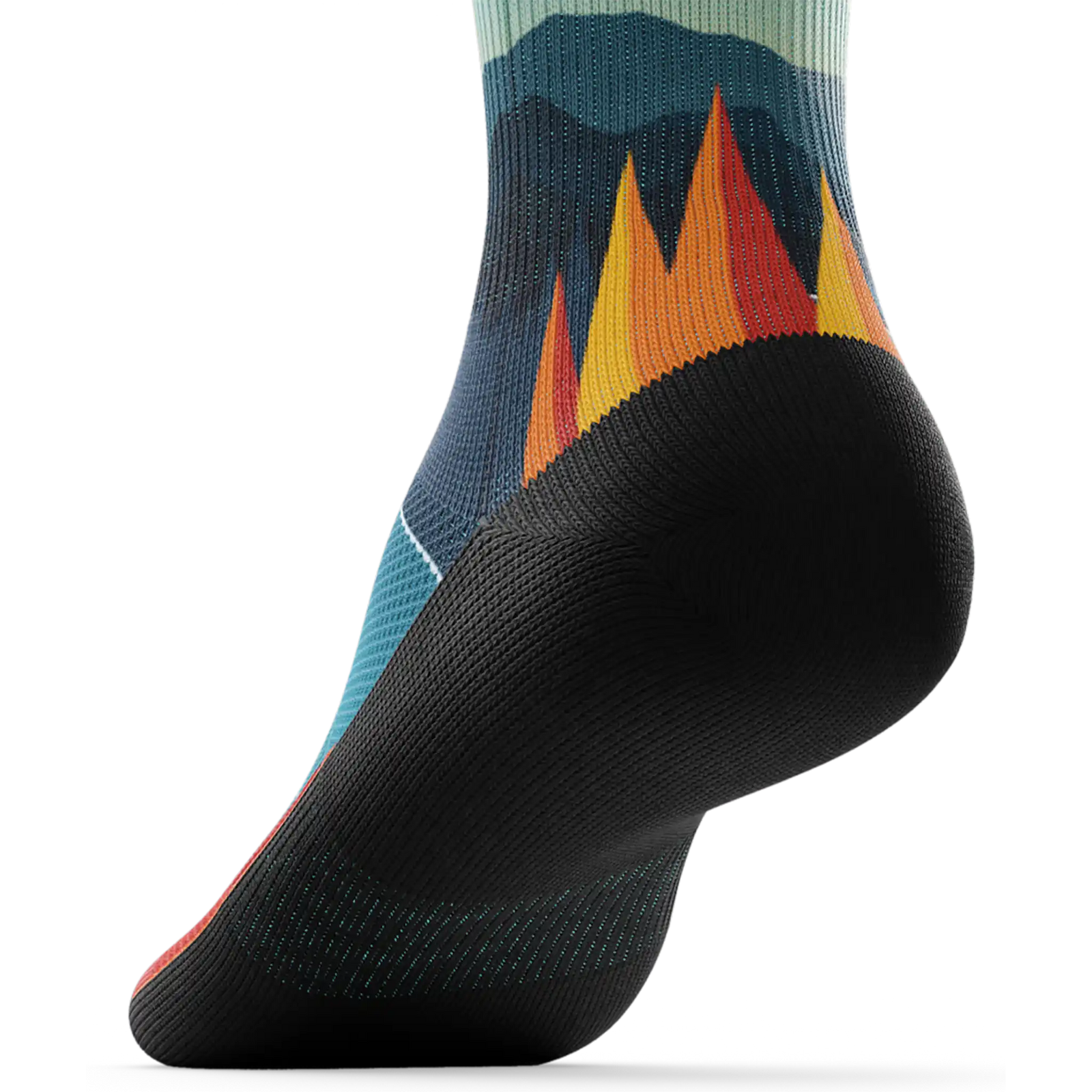 Outway Everflow Quarter unisex running socks - Black / Blue