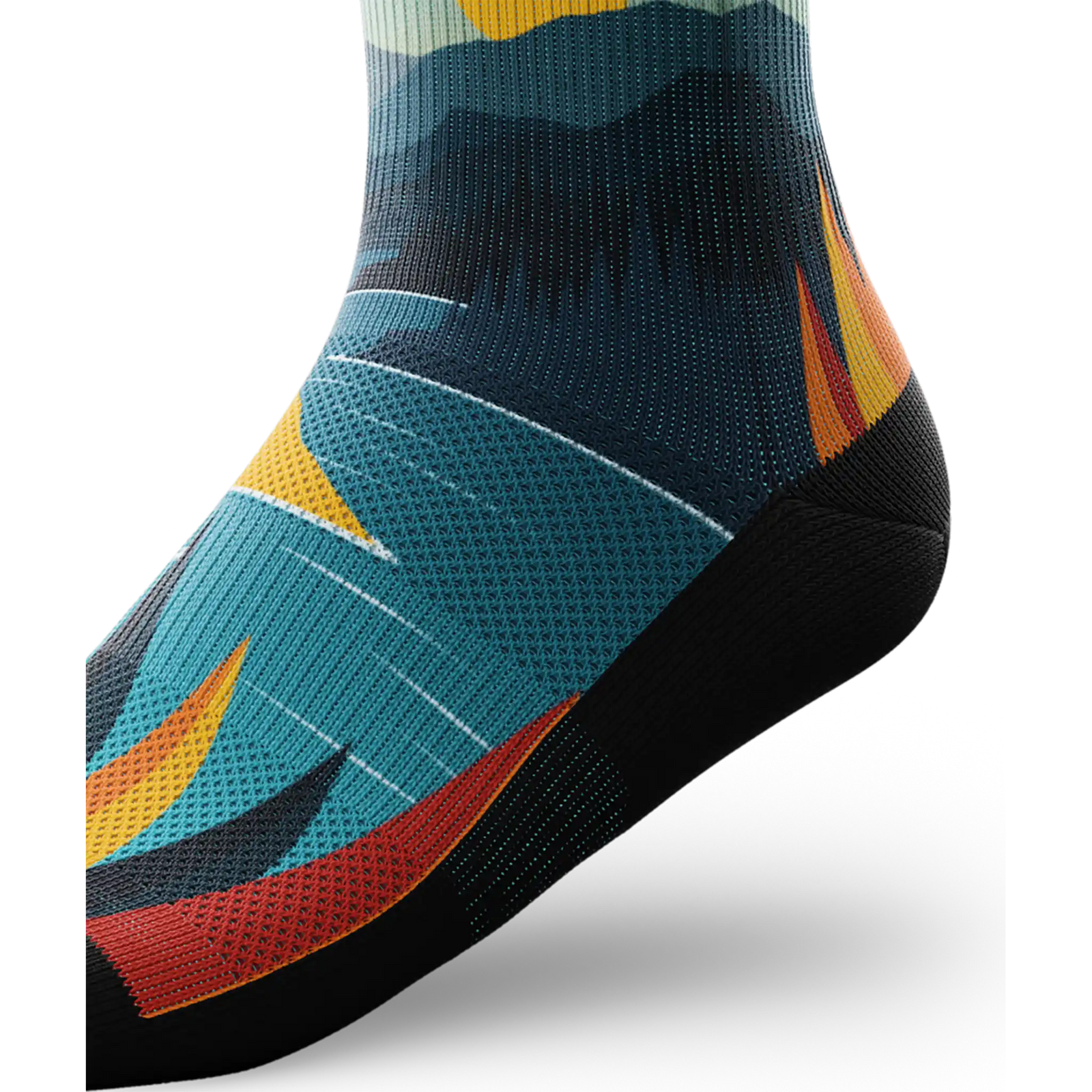 Outway Everflow Quarter unisex running socks - Black / Blue