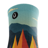 Outway Everflow Quarter unisex running socks - Black / Blue