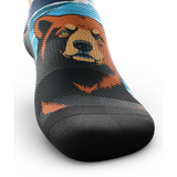 Outway Grizzlies Crew unisex running socks - Brown / Blue
